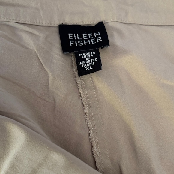 Eileen Fisher Women's Tan Cropped Pants - Picture 3 of 5